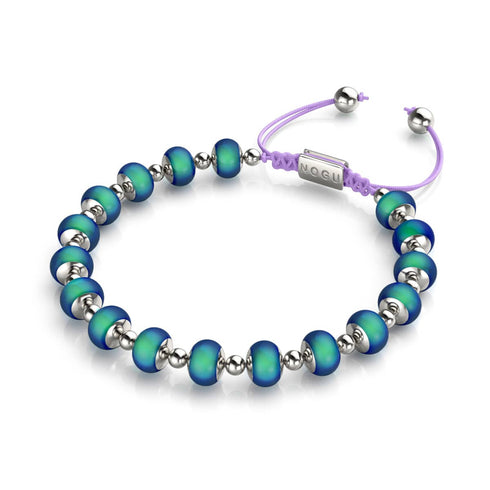 Chromata | Silber x Flieder | Stimmungsstein-Charm-Armband